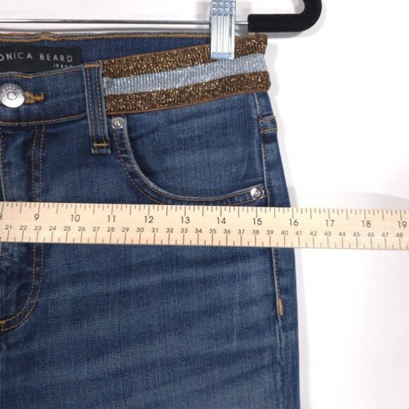 VERONICA BEARD Women's Kate High‎ Rise Size 28/6 Nantucket Jeans USA MADE - Picture 6 of 13